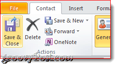 Dizajn vizitiek v programe Outlook 2010