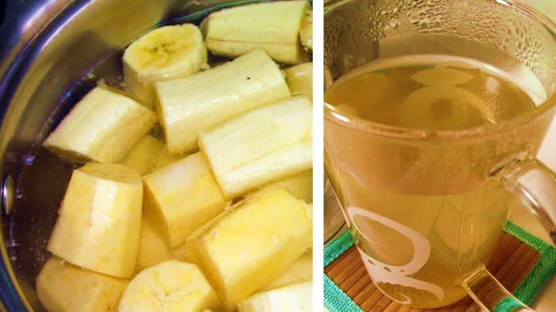 banánový čaj obsahuje vysoké hladiny draslíka