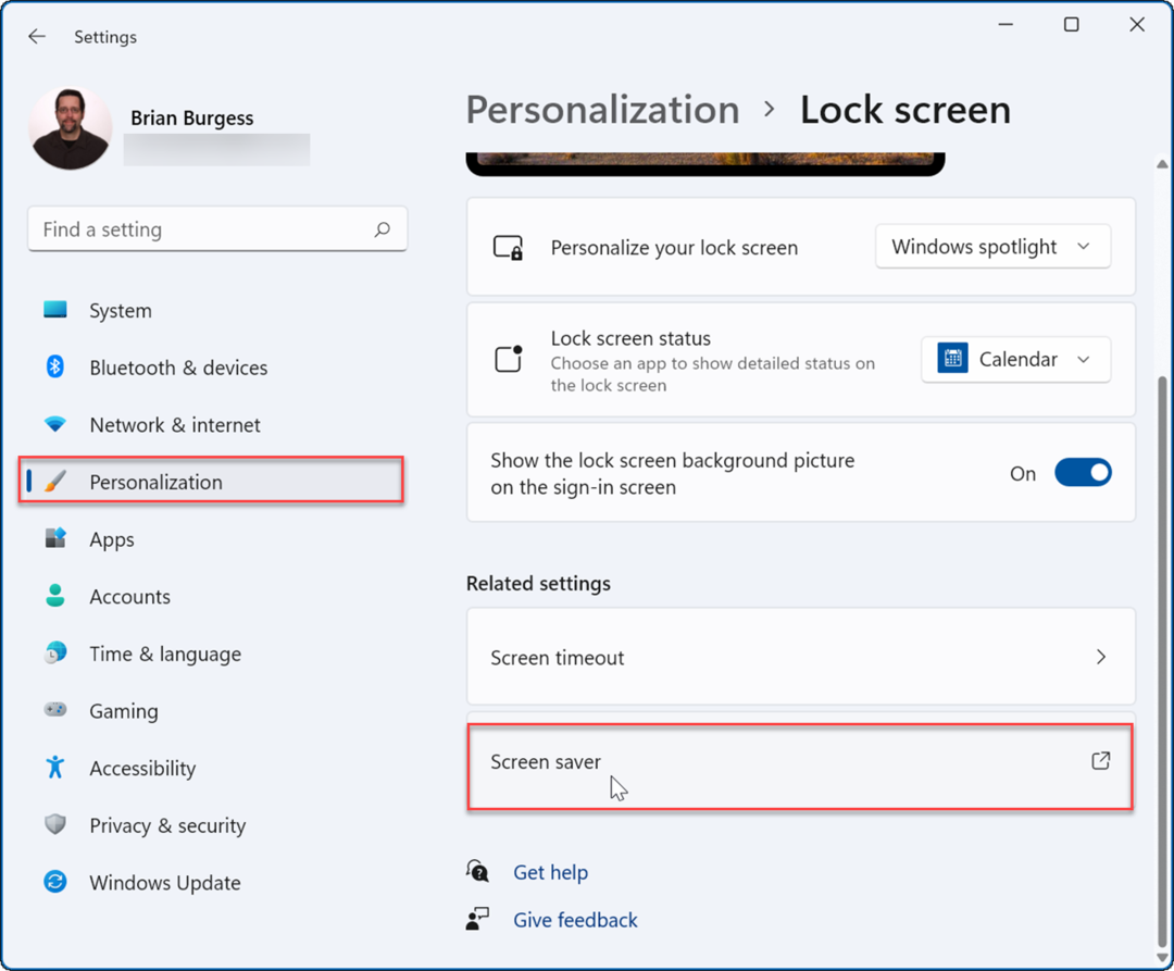 Personalization-lock-screen nastavenie fotografií ako šetriča obrazovky v systéme Windows