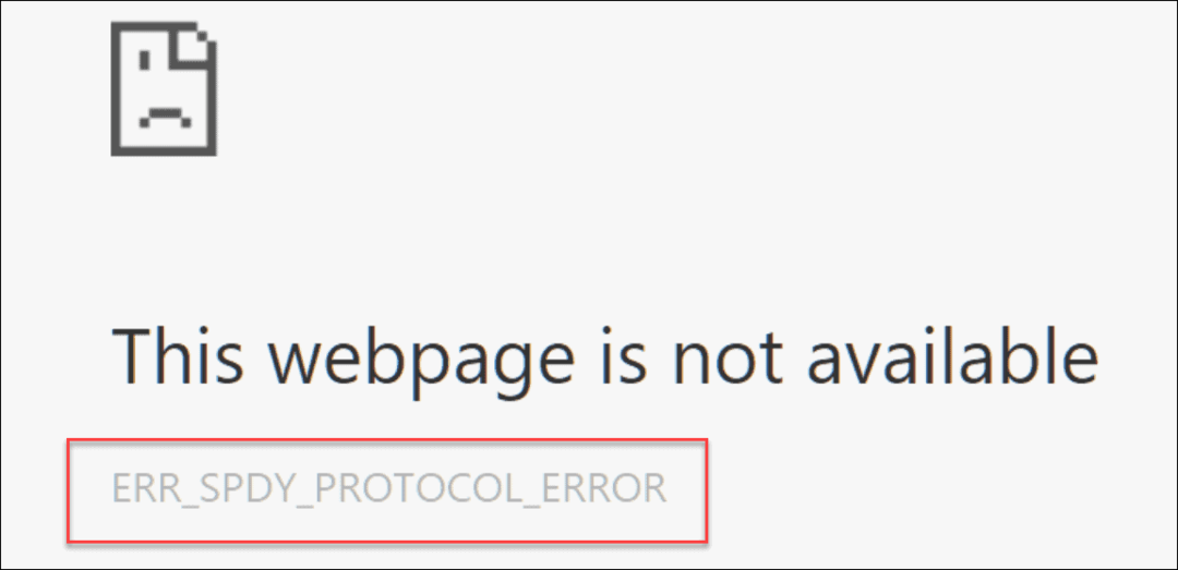 Opravte chybu ERR_SPDY_PROTOCOL_ERROR v prehliadači Chrome