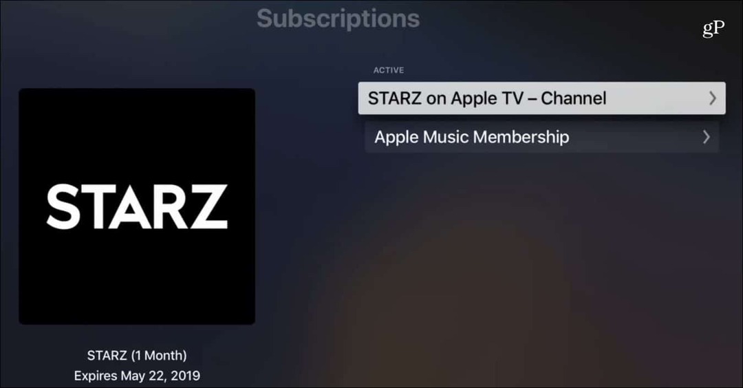 Zrušiť predplatné kanála Apple TV