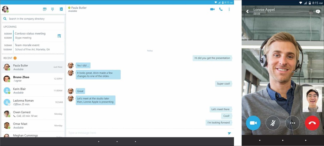 Microsoft vydáva Skype for Business pre Android