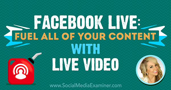 Facebook Live: Podporte všetok svoj obsah živým videom, ktoré obsahuje postrehy Chalene Johnsonovej v podcaste o marketingu sociálnych médií.