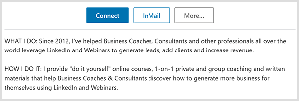 Profil Johna Nema na LinkedIn si všíma, čo robí a ako to robí.