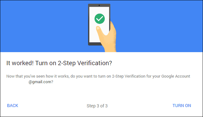 Verifikácia v dvoch krokoch Google je aktívna
