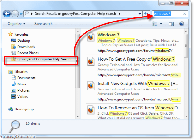 použite vyhľadávací konektor pre zoznam obľúbených položiek na vyhľadanie vzdialeného umiestnenia v systéme Windows 7, ktoré v skutočnosti nie je súčasťou vášho systému
