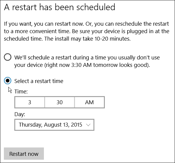 Reštart systému Windows Update