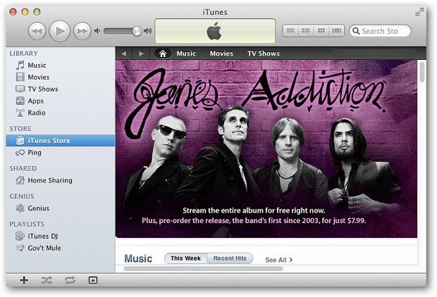 iTunes 10,5 Mac