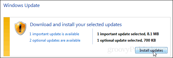 aktualizácia systému Windows 