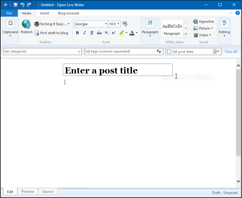 Vydaná otvorená zdrojová verzia programu Windows Live Writer