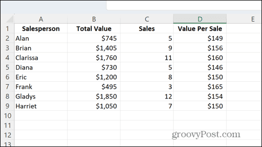 Excel konečné poradie stĺpcov