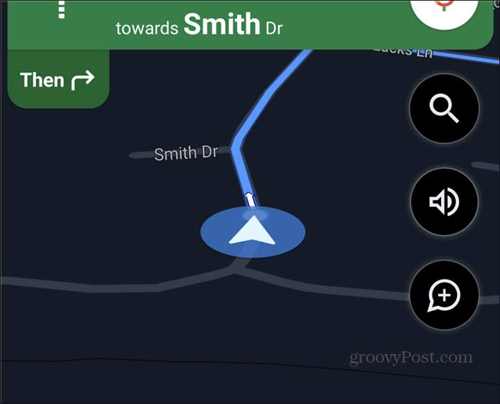 Symbol automobilu Google Maps navigovať