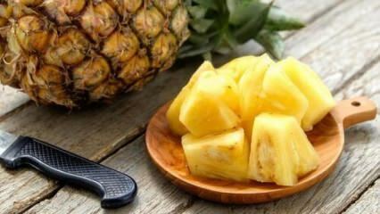 Opuchy plodov: ananás