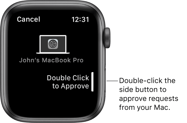 Apple Watch schvaľujú žiadosť na počítačoch Mac