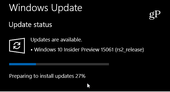 Windows 10 Insider Build 15061 je tretím zostavením ukážky z počítača tento týždeň