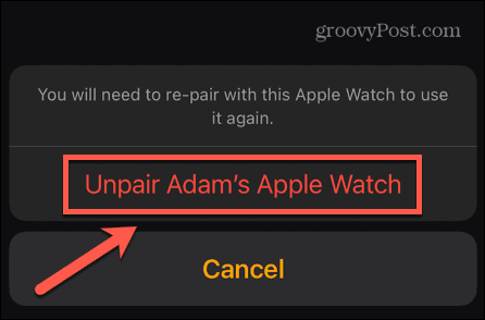 Apple Watch potvrdzujú zrušenie párovania