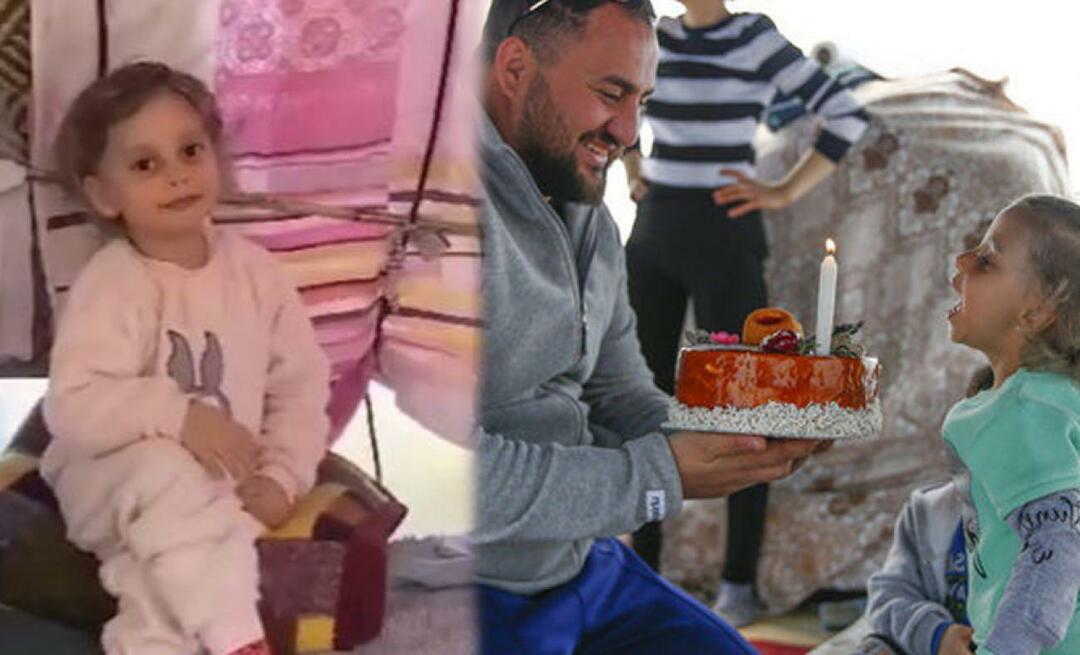 Nurhayat, ktorá chcela narodeninovú tortu vo svojom stanovom mestečku, dostala tortu od Kayseri!