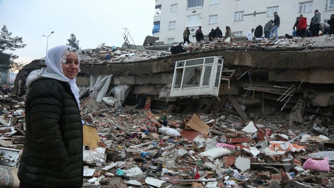 Rámy zo zemetrasení v centre Kahramanmaraş