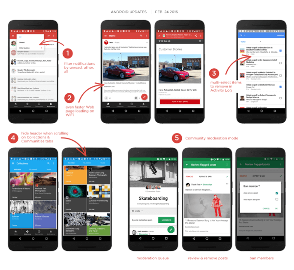 aktualizácia aplikácie google plus pre Android