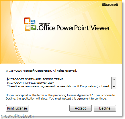 Inštalácia aplikácie Microsoft Powerpoint Viewer