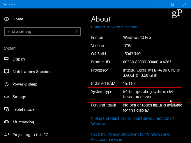 Verzia systému Windows 10