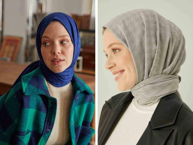 modely dámskych hidžábových kašmírových šálov 