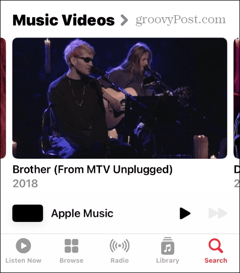 Zoznamy videí na Apple Music