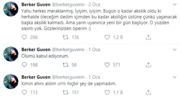 Berker Güven mal desivé chvíle s poznámkou „Prijímam smrť“