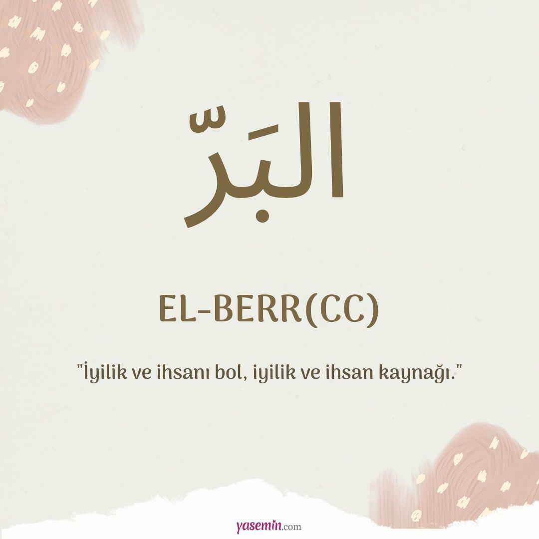 Čo znamená al-Berr (c.c)?