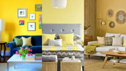 Návrhy bytových doplnkov, ktoré môžu byť vyrobené v žltej farbe