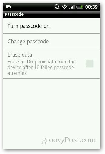 Ako chrániť heslom Dropbox v systéme Android