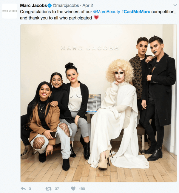 Marc Jacobs buduje komunitu prostredníctvom svojej kampane #castmemarc. 