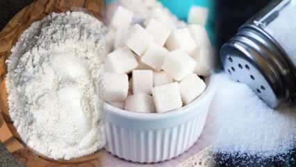Metóda chudnutia, vyhýbanie sa 3 bielym! Ako zostáva cukor a soľ? 3 biela strava