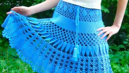 Ako pliesť praktickú sukňu s háčikom? Triky pletenia perforovanej pletenej sukne