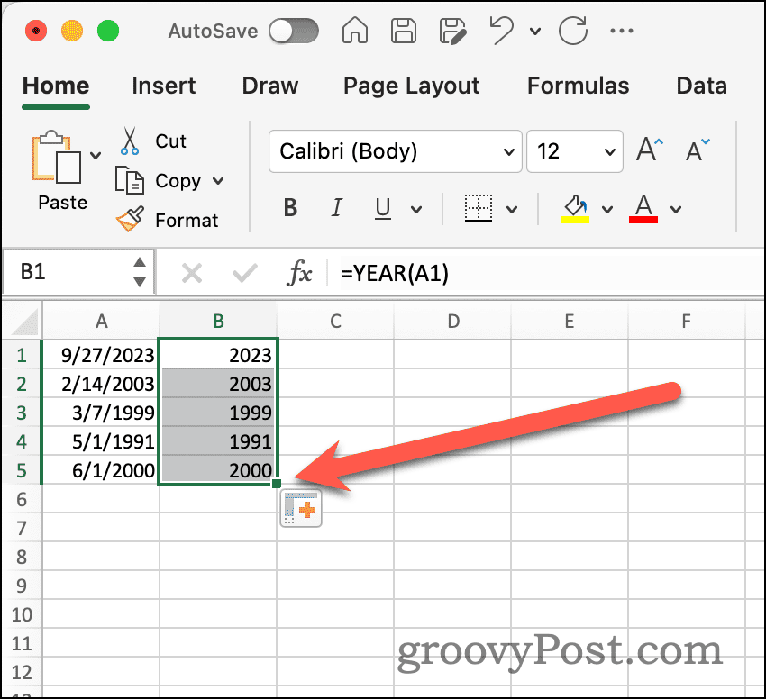 Rukoväť automatického dopĺňania v Exceli
