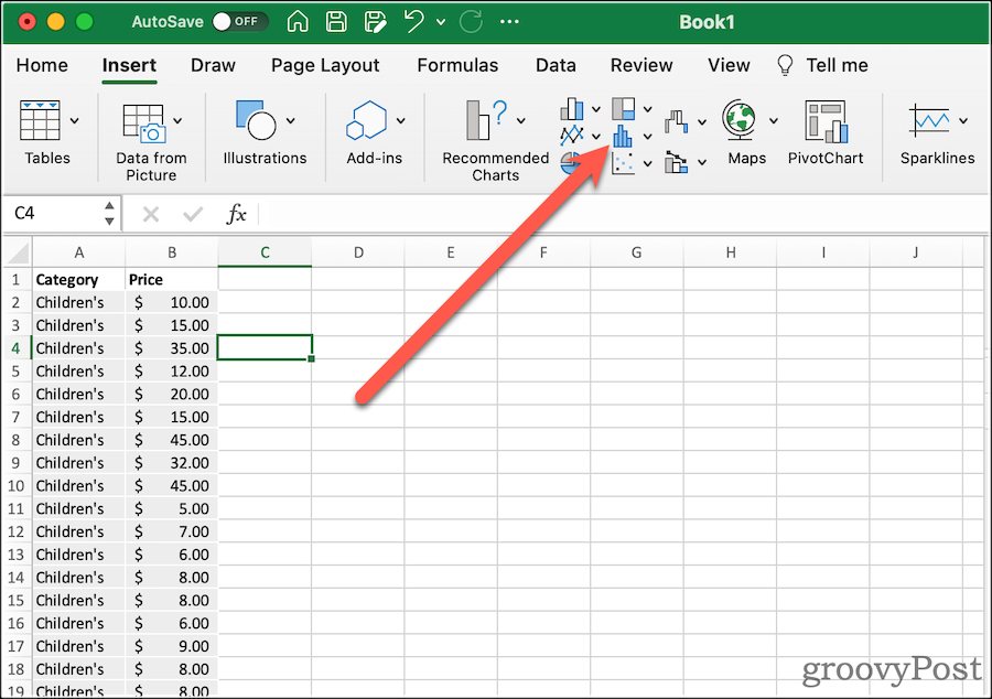 Ako vytvoriť krabicový graf v Exceli