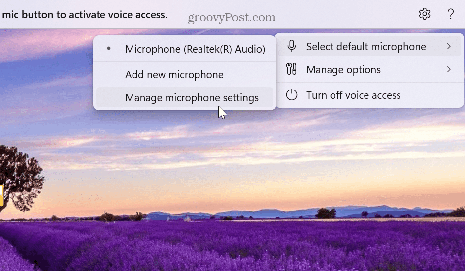 Povoľte a používajte hlasový prístup v systéme Windows 11