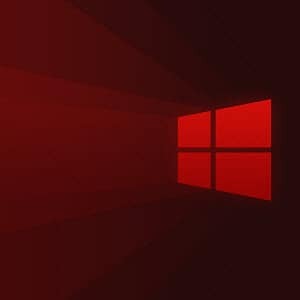 Logo Windows 10 Červené