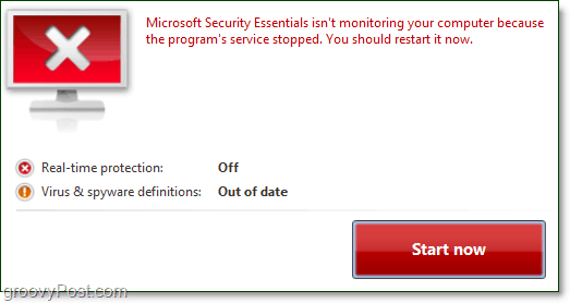 Základné informácie o zabezpečení Microsoftu je potrebné reštartovať