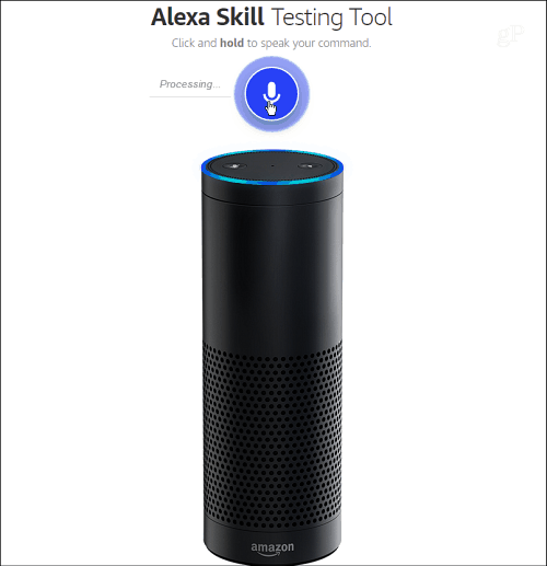 Nástroj na testovanie schopností Alexa