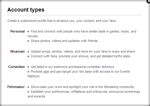 Nové profilové úlohy na serveri Myspace