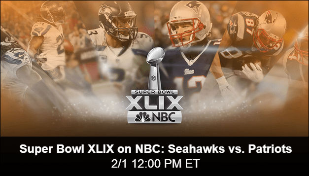 NBC Streamovanie Super Bowl XLIX online zadarmo