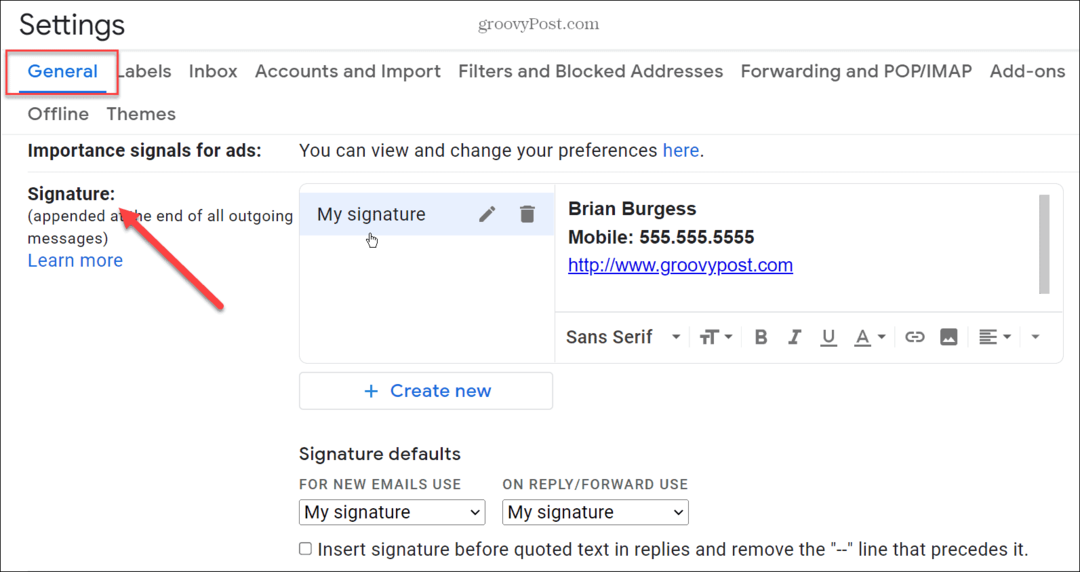Pridajte obrázok do svojho podpisu v Gmaile
