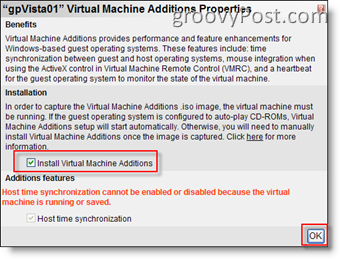 Nainštalujte doplnky virtuálneho počítača pre MS Virtual Server 2005 R2