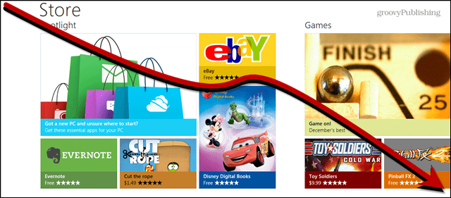 Výnosy z reklamy v službe Windows Store zaberajú nos