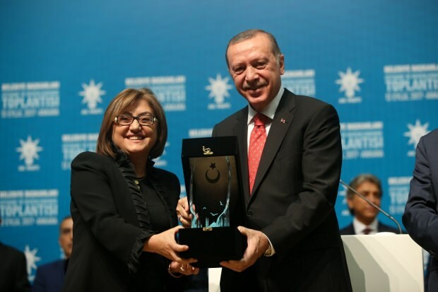 Fatma Şahin a prezident Recep Tayyip Erdoğan