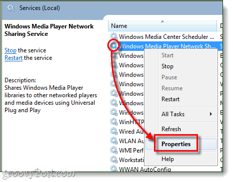 Windows Media Player vlastnosti