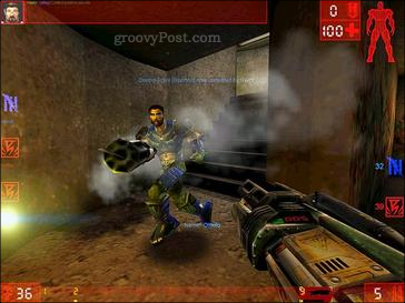 Screenshot pôvodnej hry Unreal Tournament