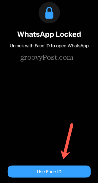 Whatsapp použitie face id