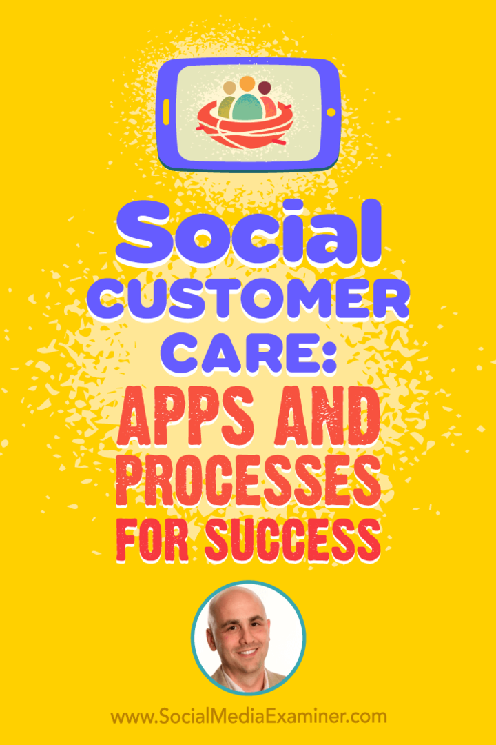Sociálna starostlivosť o zákazníka: Aplikácie a procesy na dosiahnutie úspechu, ktoré obsahujú poznatky od Dana Gingissa v podcastu Marketing sociálnych médií.